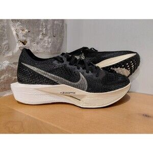 Nike ZoomX VaporFly Next% 3 Black Metallic Gold Grain Women's Size 7.5